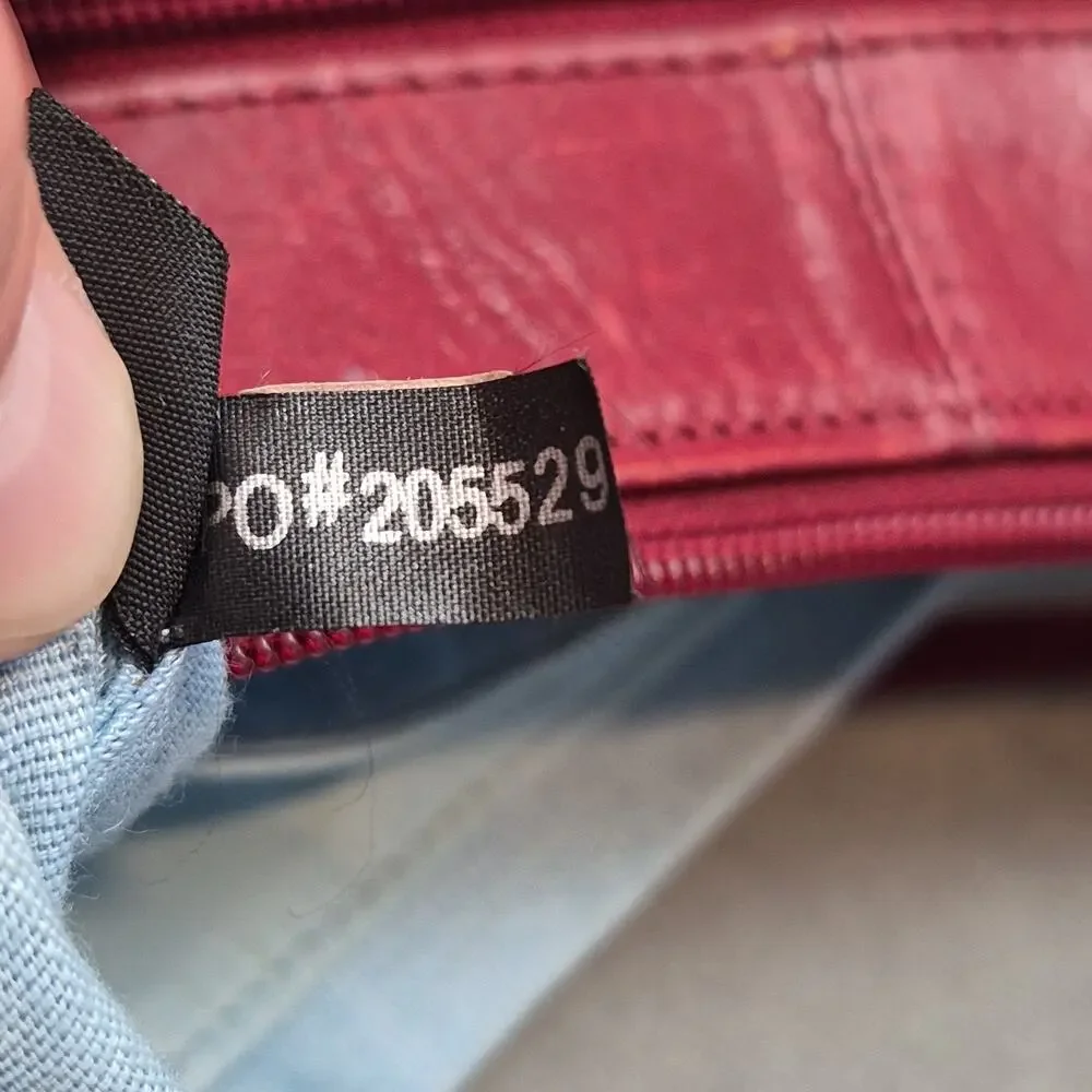 Hobo International Old Money Vintage Minimalist Red Leather Medium Shoulder Bag